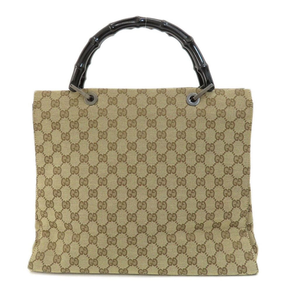 Gucci Handbag Bamboo Canvas 2way Black